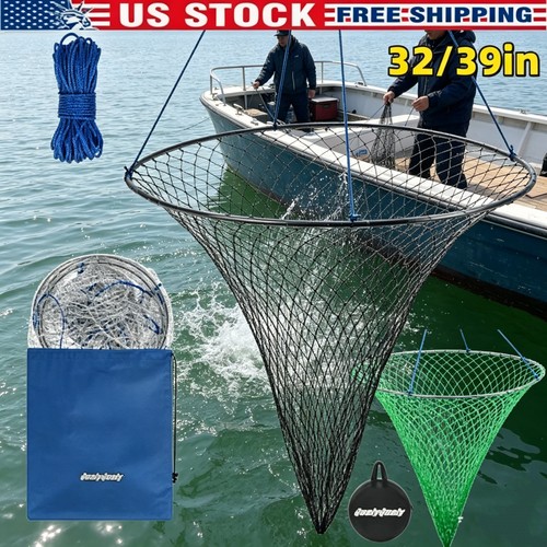 39in pier drop fishing net - 32/39in,